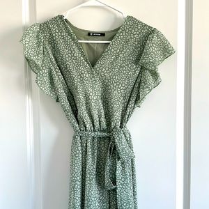 Green summer dress